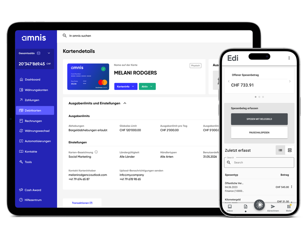 Edi & amnis – Cartes multidevises mondiales et gestion des notes de ...